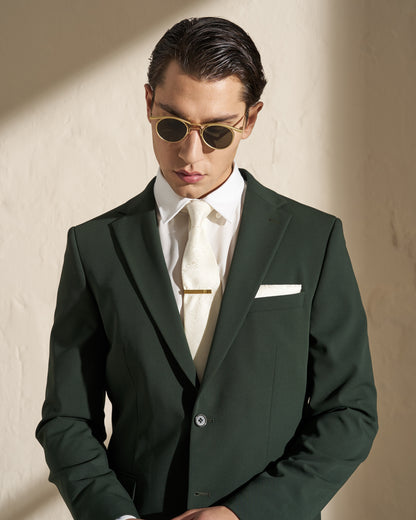 Men’s Three-Piece Suit – Dark Green