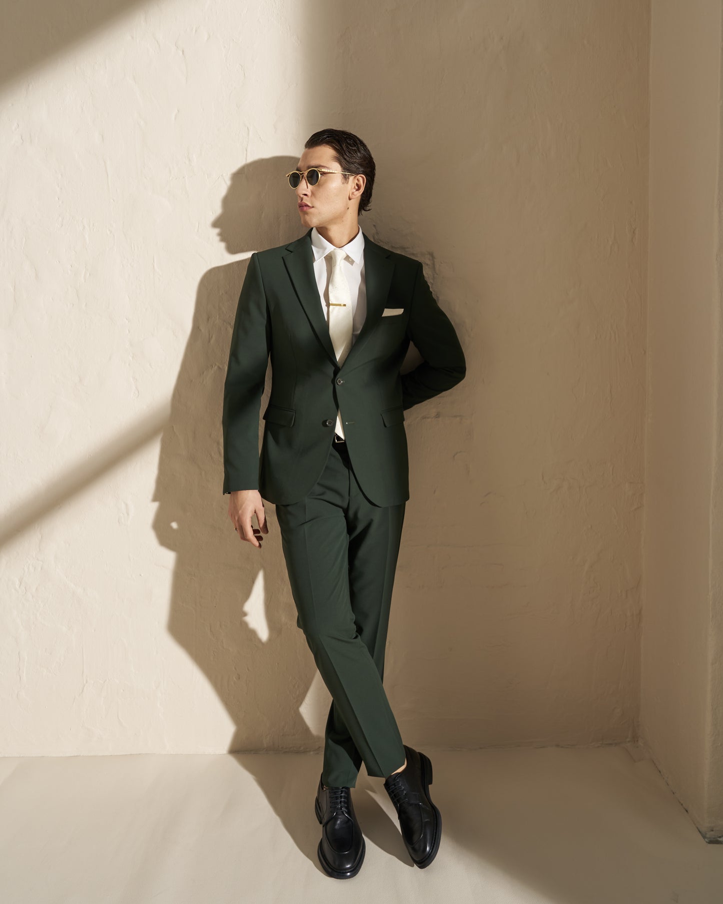 Men’s Three-Piece Suit – Dark Green