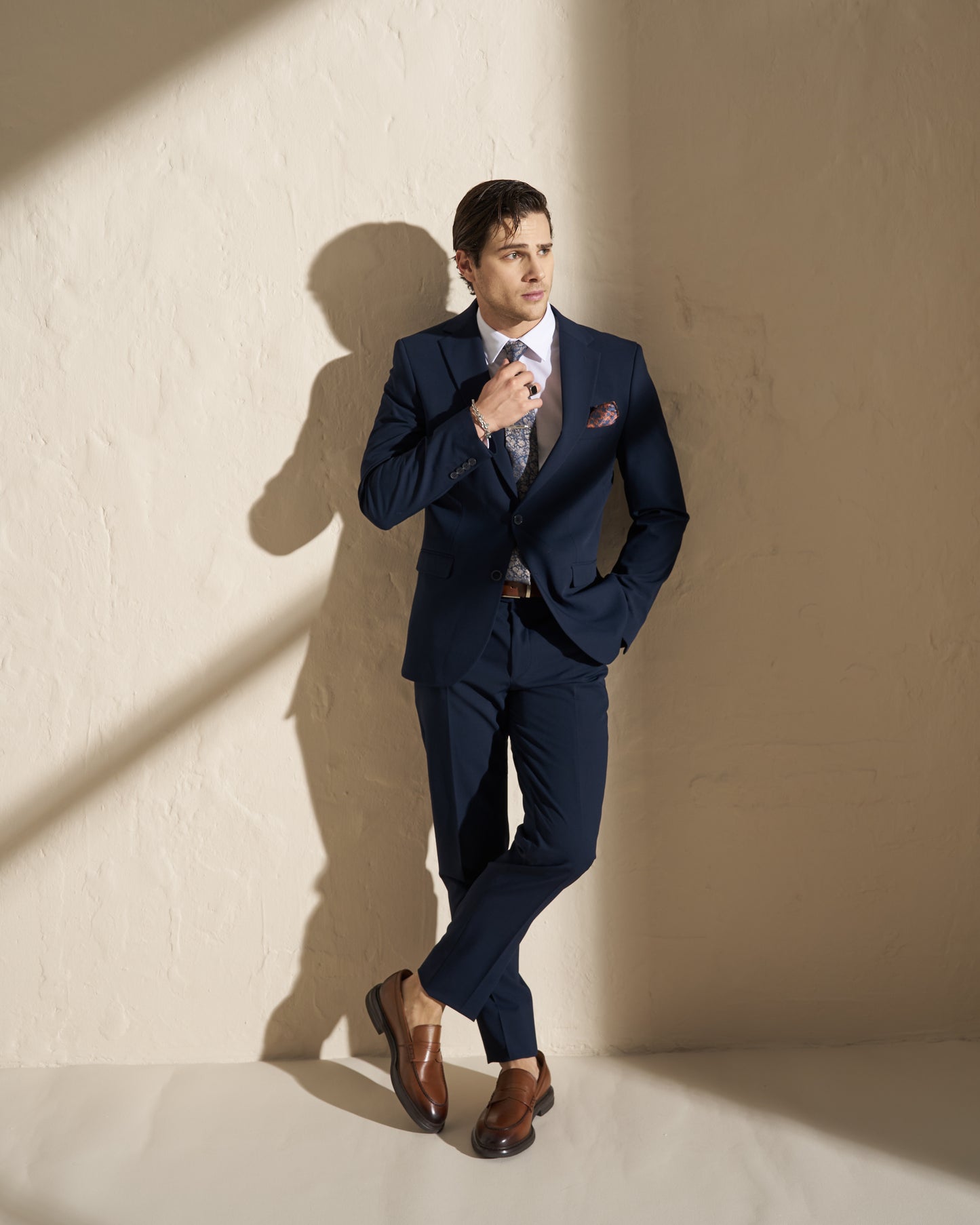 Men’s Three-Piece Suit – Navy