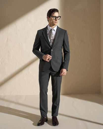 Men’s Two-Piece Suit – Charcoal Grey
