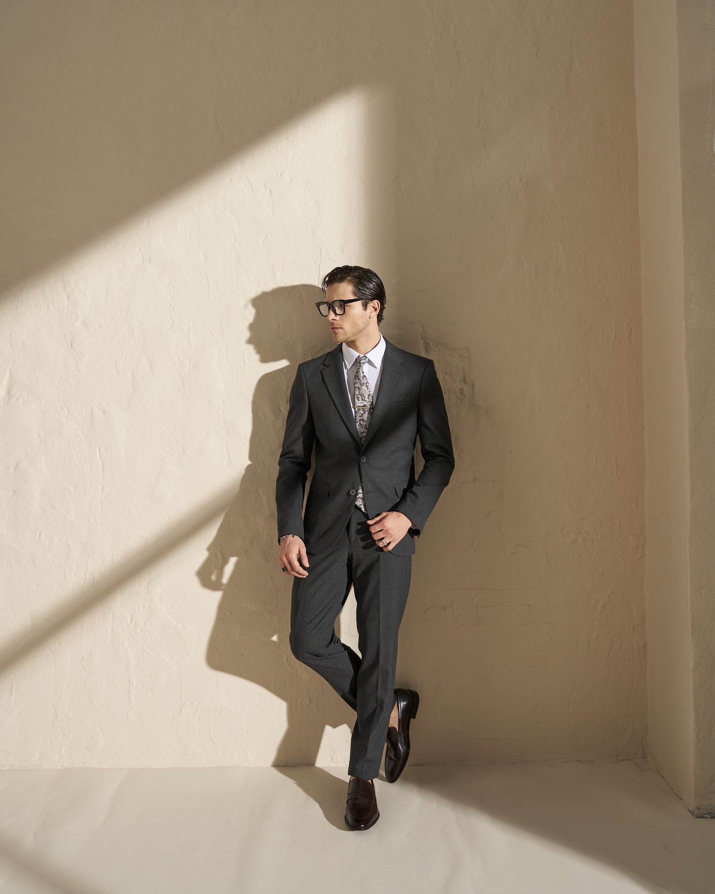 Men’s Two-Piece Suit – Charcoal Grey