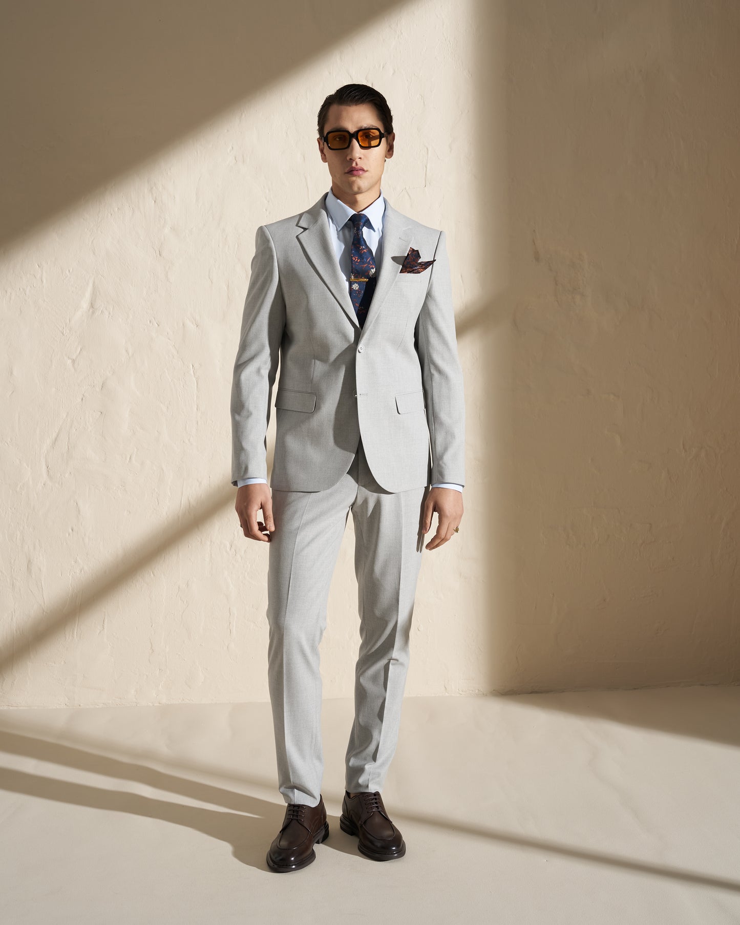 Men’s Two-Piece Suit – Light Grey