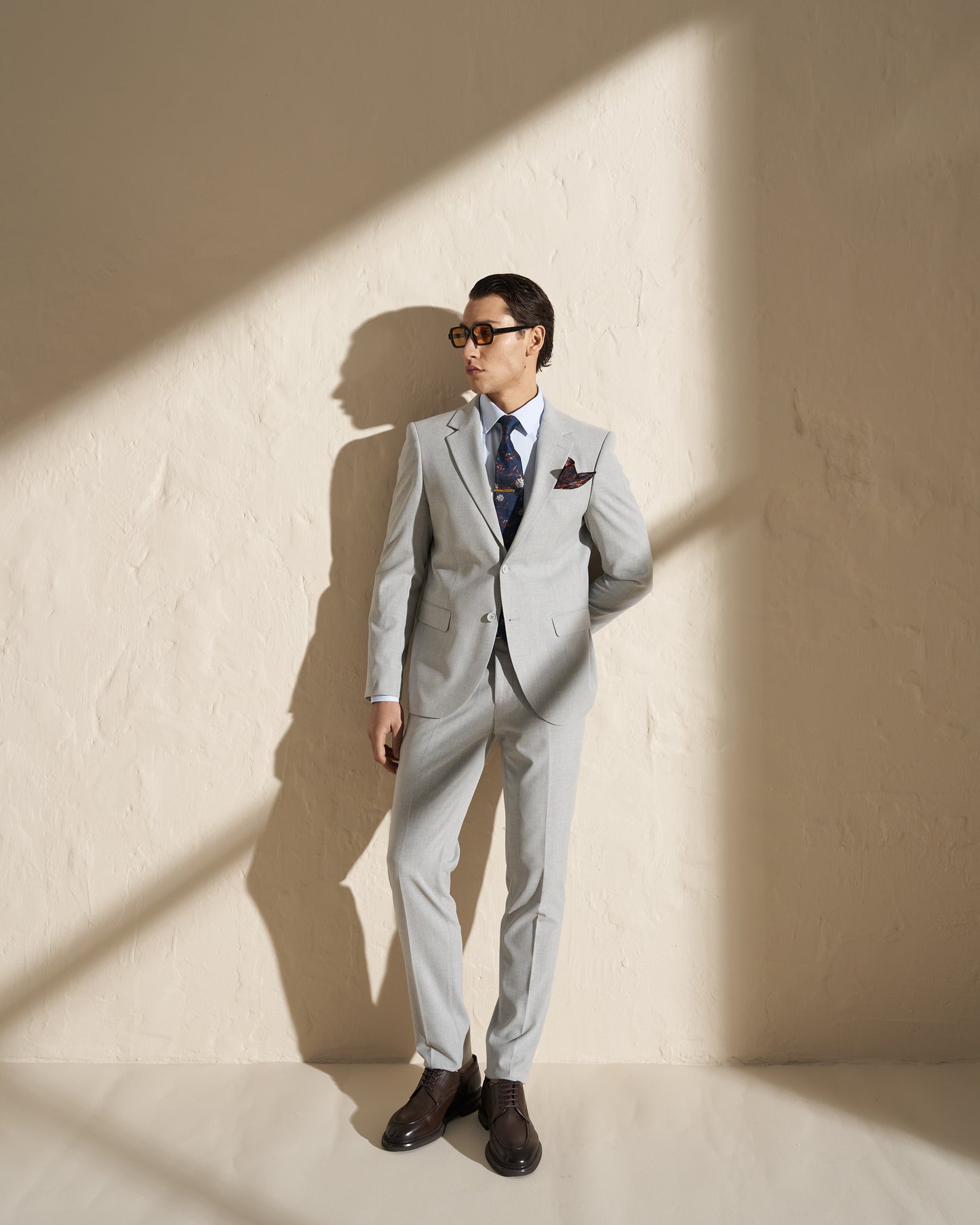 Men’s Two-Piece Suit – Light Grey