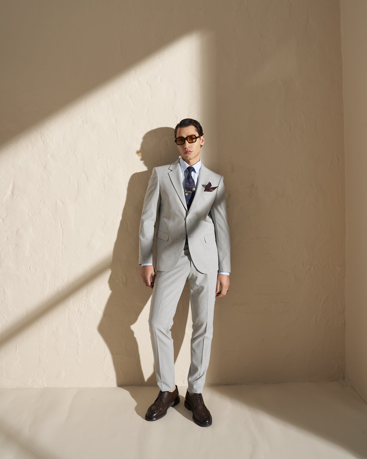 Men’s Two-Piece Suit – Light Grey