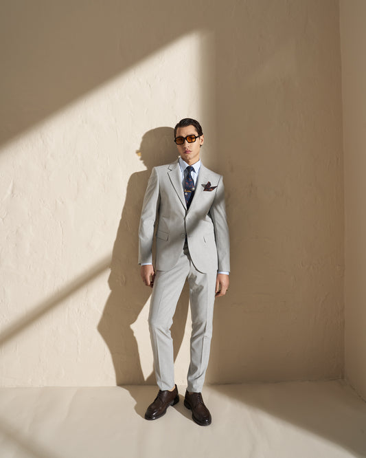 Men’s Two-Piece Suit – Light Grey