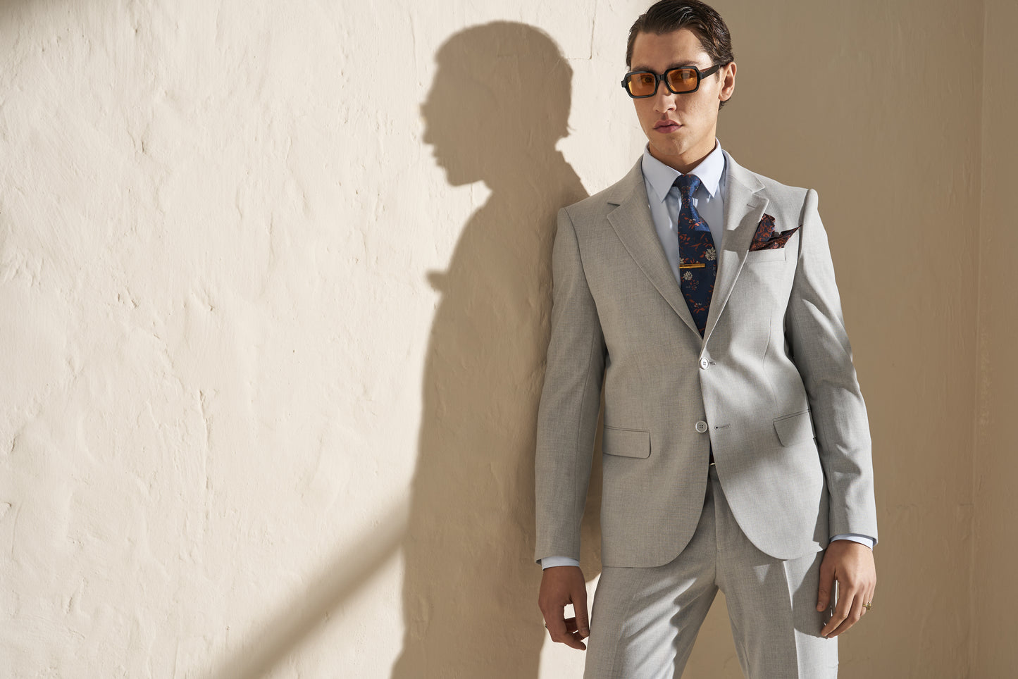Men’s Two-Piece Suit – Light Grey