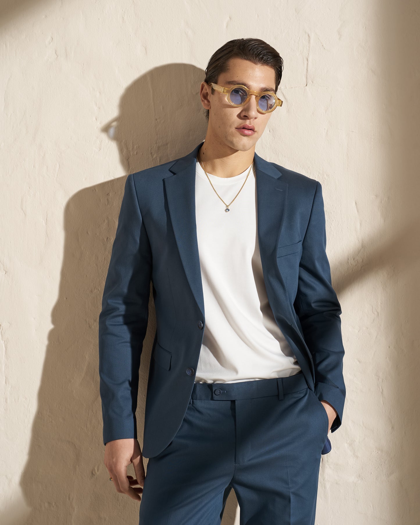 Modern Blue Tailored Suit