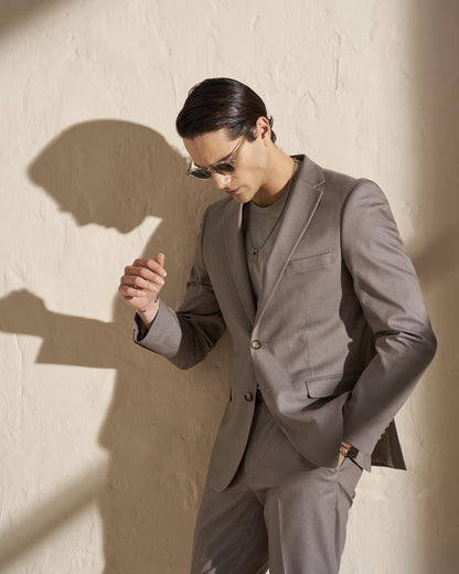 Men’s Two-Piece Suit – Taupe Grey