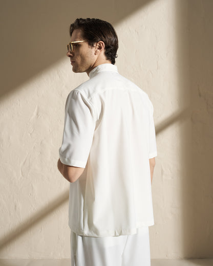 MINIMAL BAND COLLAR SHIRT