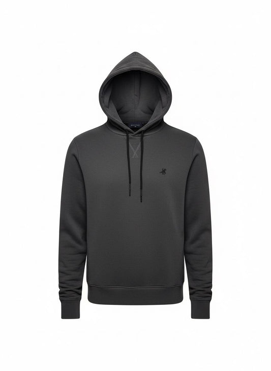 Structured Hoodie – Charcoal Grey