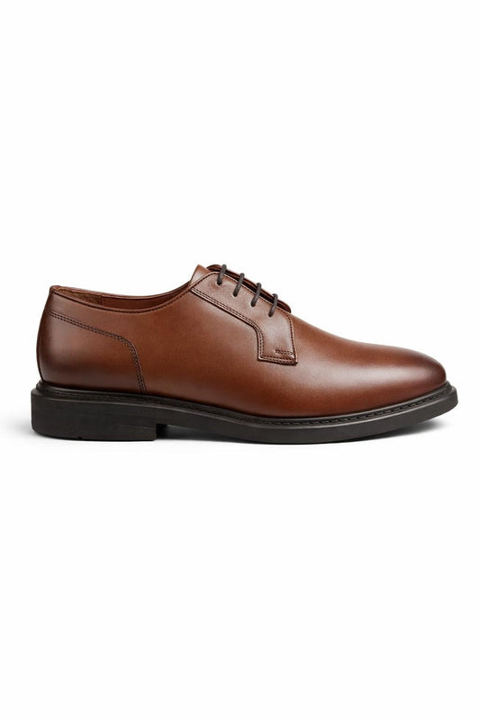 Men’s Brown Leather Derby Shoes