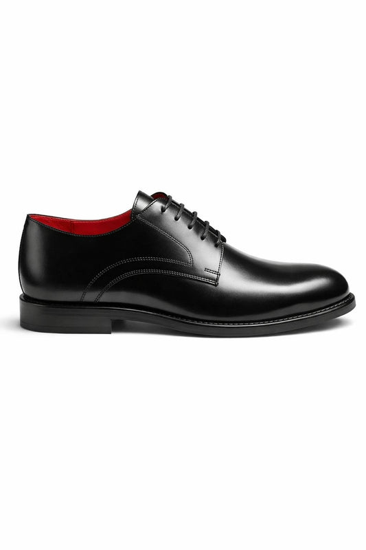 Men’s Black Leather Derby Shoes