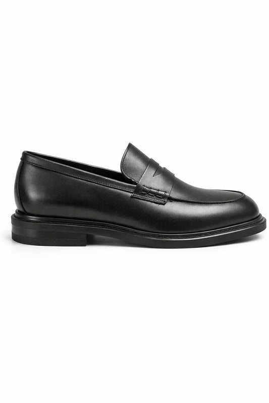 Men’s Classic Leather Loafers – Black